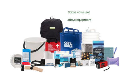3days varustepakkaus