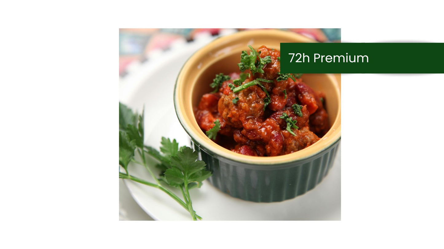 72 tunnin Premium-ruokapakkaus